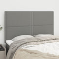 Kopfteil Dunkelgrau 144 x 5 x 118/128 cm Stoff