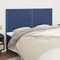Kopfteil Blau 200 x 5 x 118/128 cm Stoff