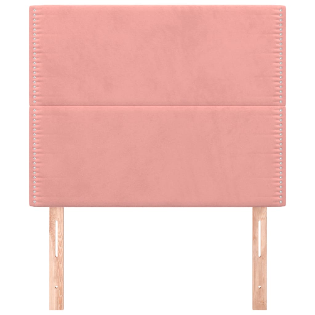 Kopfteil Rosa 80x5x118/128 cm Samt