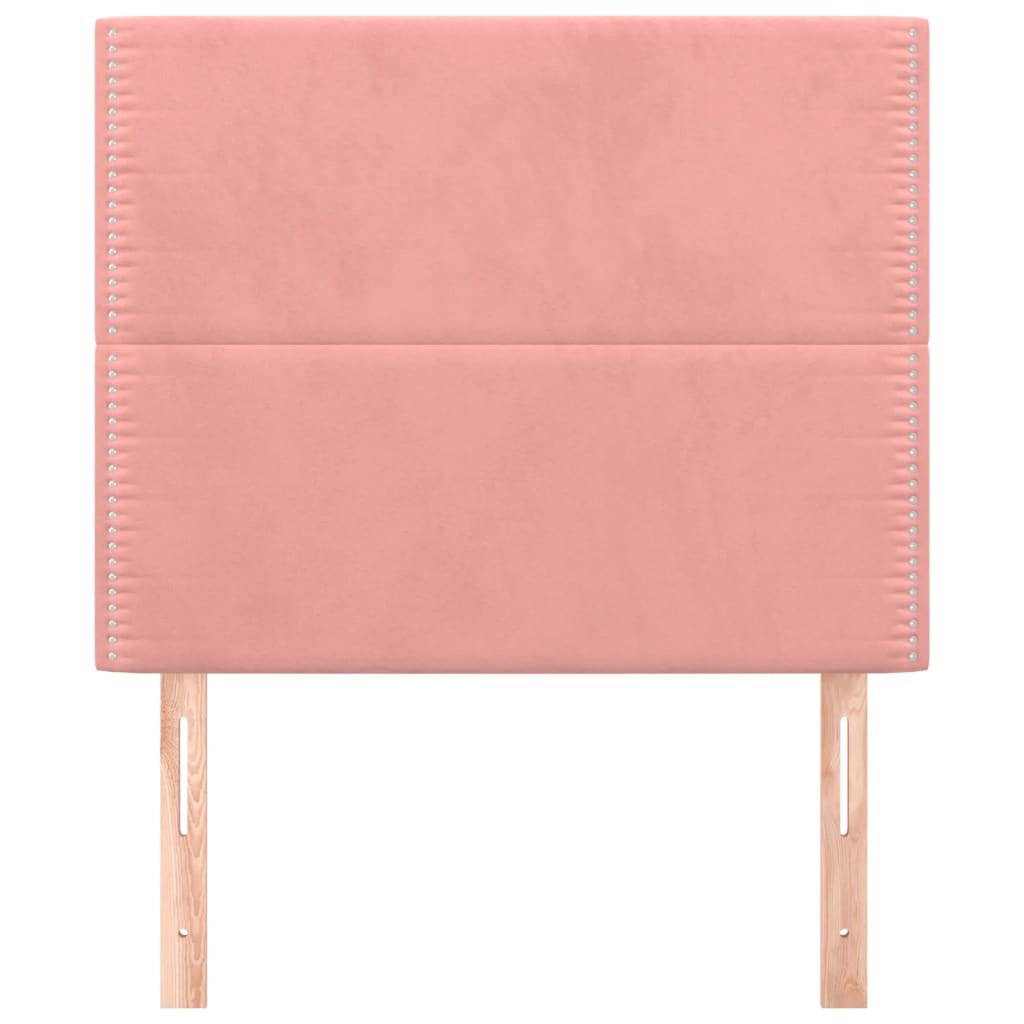 Kopfteil Rosa 90x5x118/128 cm Samt