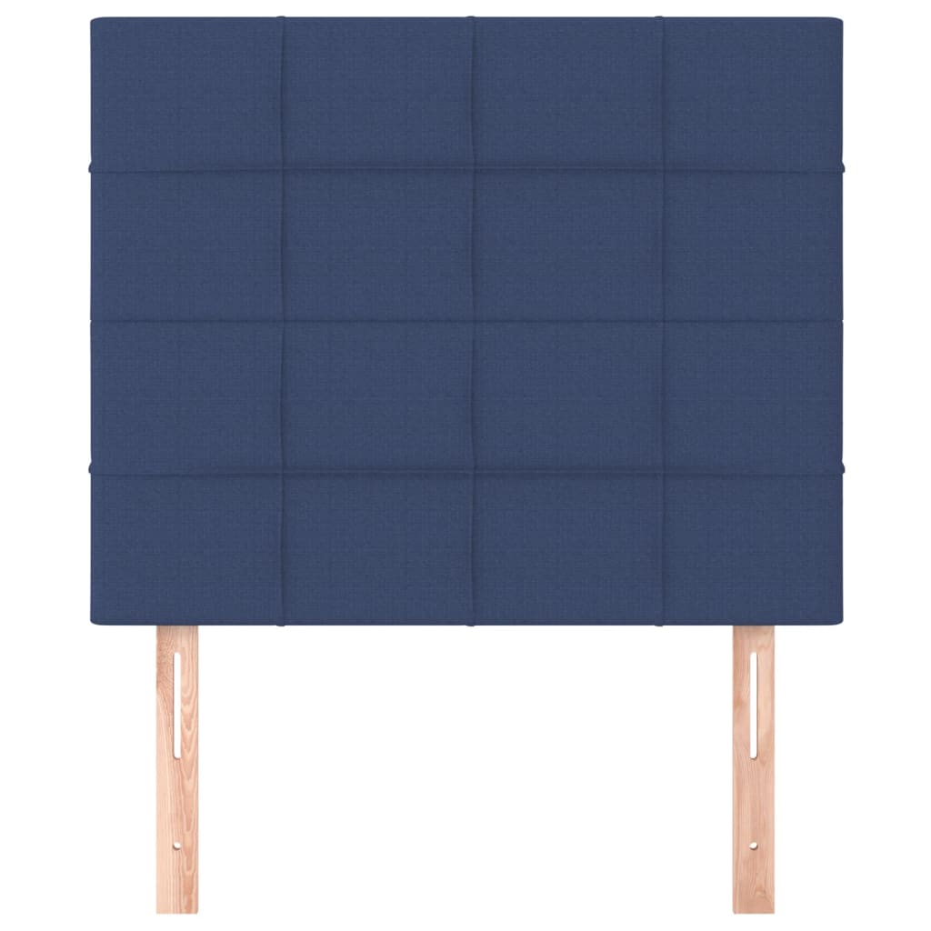 Kopfteil Blau 80x5x118/128 cm Stoff