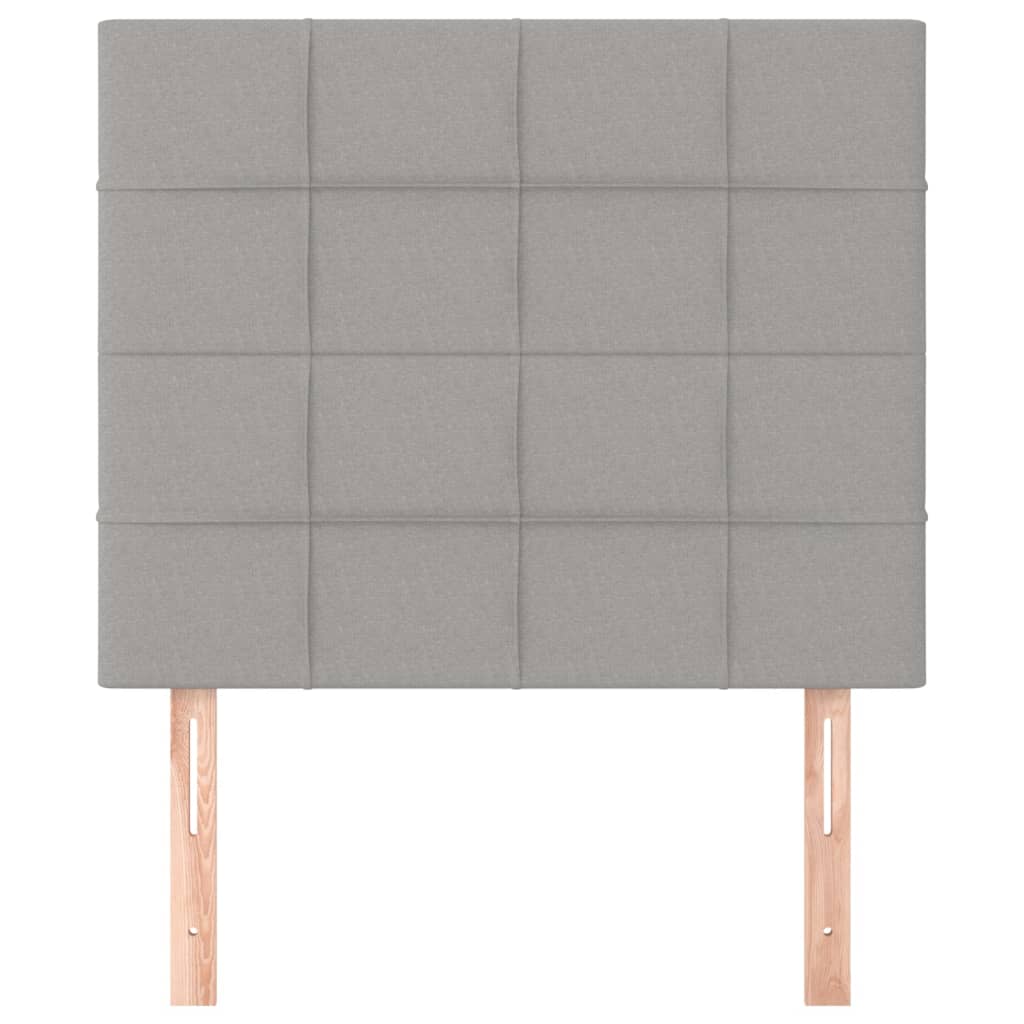 Kopfteil Hellgrau 90x5x118/128 cm Stoff