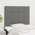 Kopfteil Dunkelgrau 90 x 5 x 118/128 cm Stoff