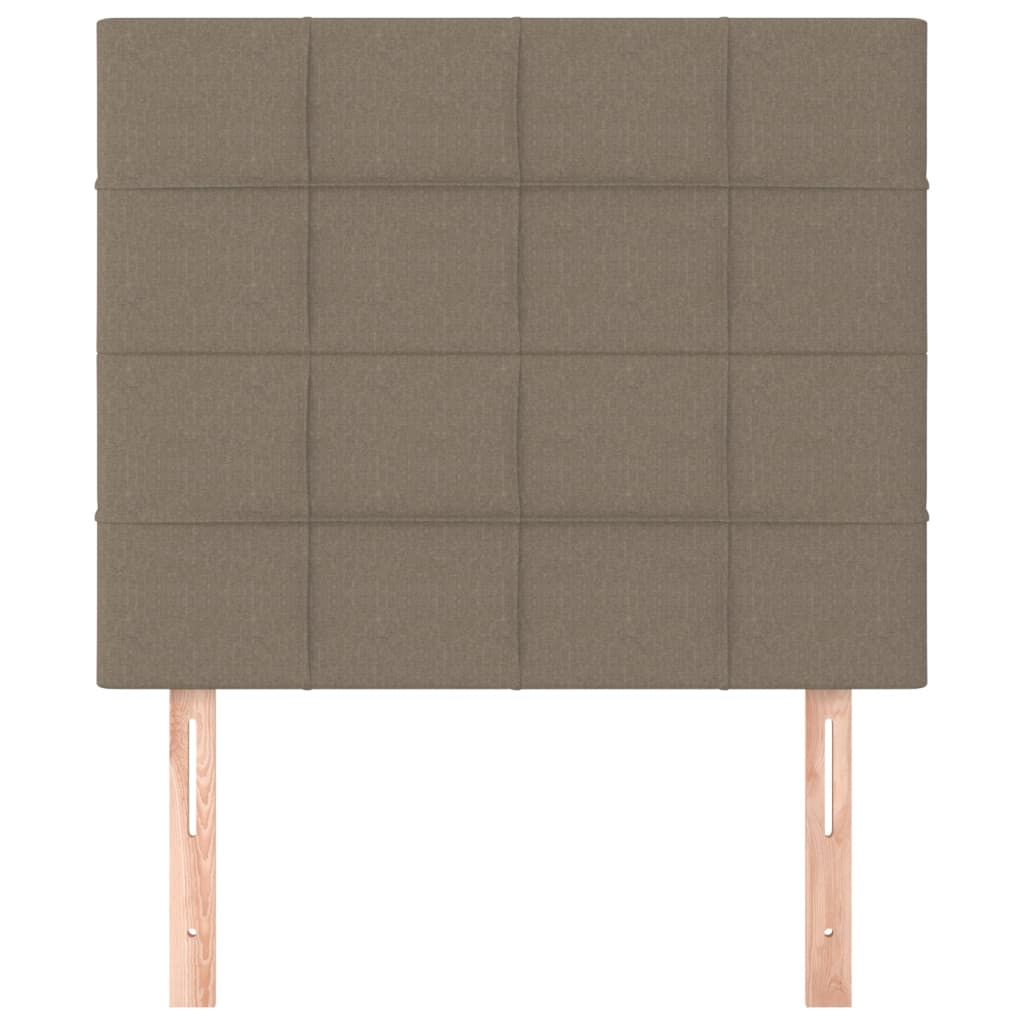 Kopfteil Taupe 90x5x118/128 cm Stoff