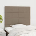Kopfteil Taupe 100x5x118/128 cm Stoff