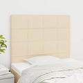 Kopfteil Creme 100x5x118/128 cm Stoff