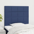 Kopfteil Blau 100 x 5 x 118/128 cm Stoff