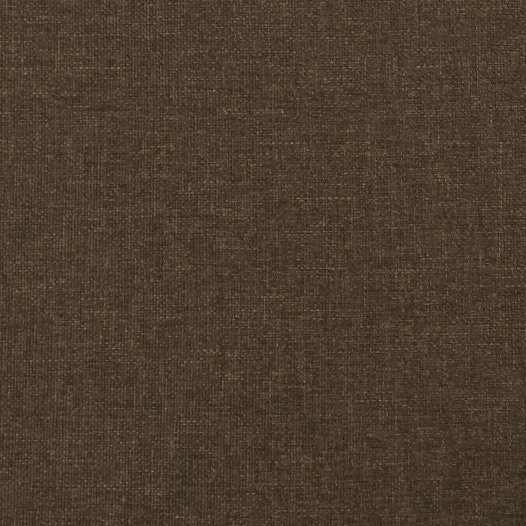Kopfteil Dunkelbraun 144x5x118/128 cm Stoff