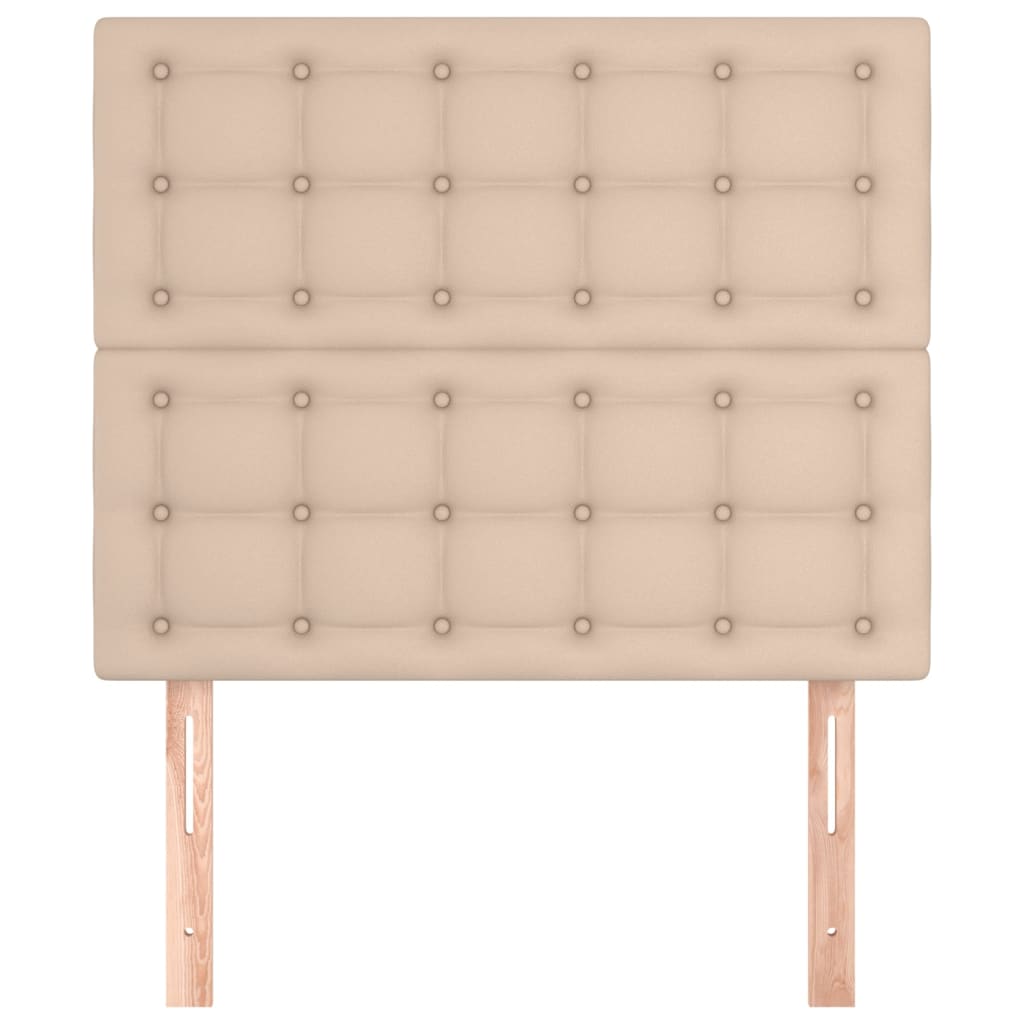 Kopfteil Cappuccino 100x5x118/128 cm Kunstleder