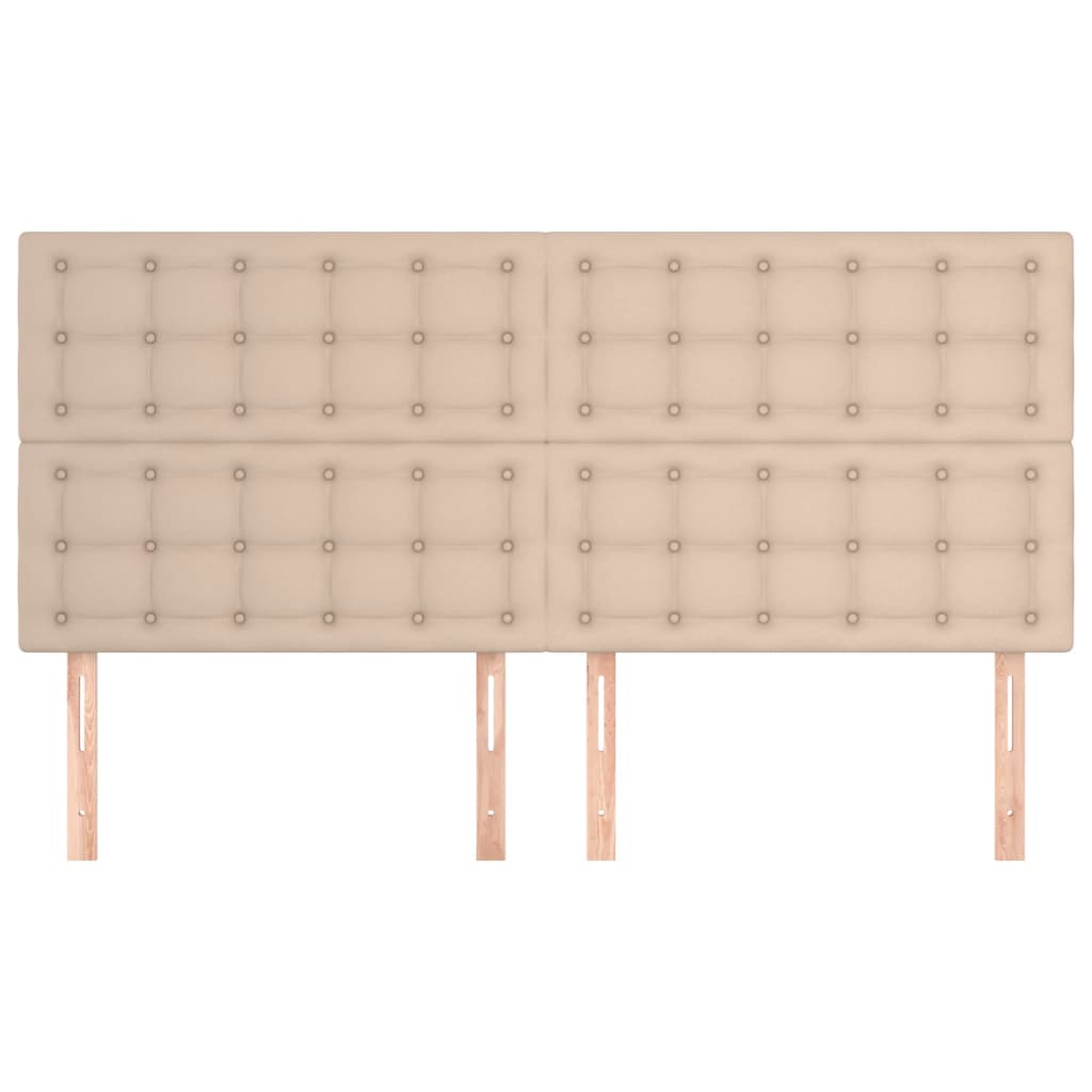 Kopfteil Cappuccino 200x5x118/128 cm Kunstleder