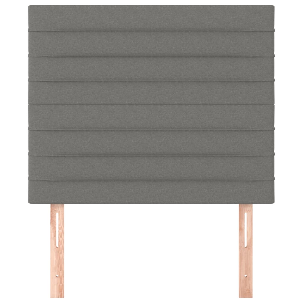 Kopfteil Dunkelgrau 80 x 5 x 118/128 cm Stoff