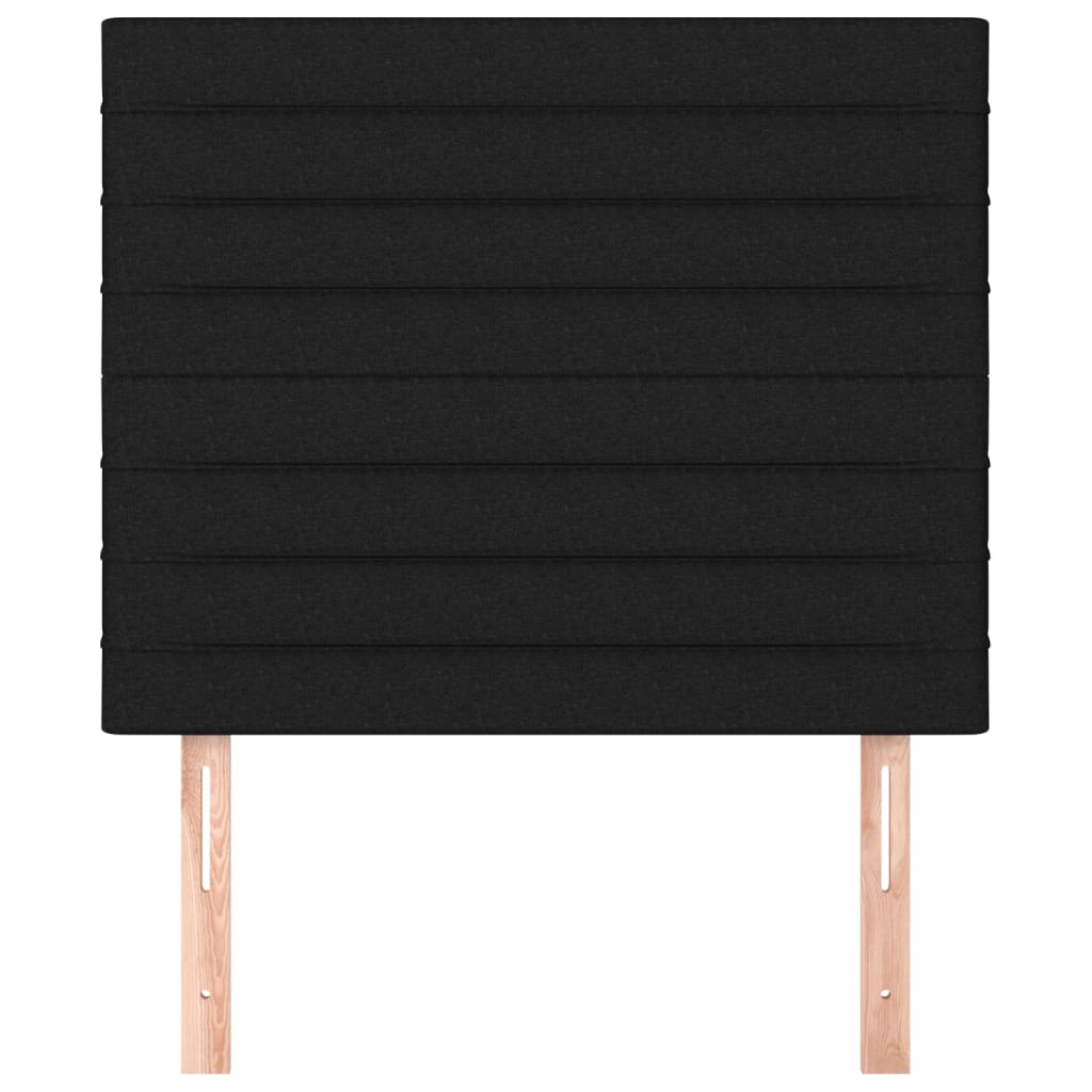 Kopfteil Schwarz 80x5x118/128 cm Stoff