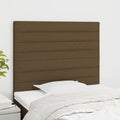Kopfteil Dunkelbraun 90x5x118/128 cm Stoff