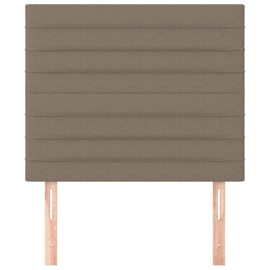 Kopfteil Taupe 90x5x118/128 cm Stoff
