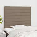 Kopfteil Taupe 90x5x118/128 cm Stoff