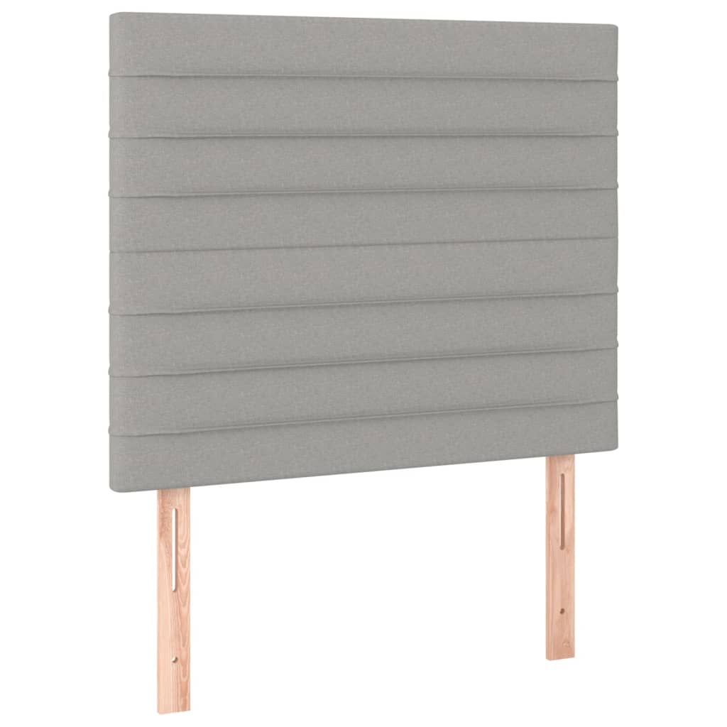 Kopfteil Hellgrau 100 x 5 x 118/128 cm Stoff