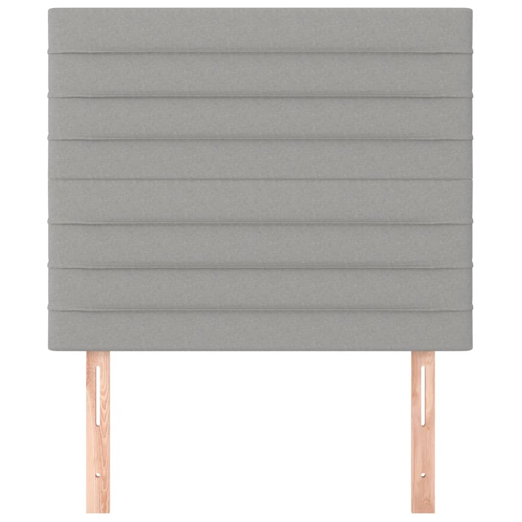 Kopfteil Hellgrau 100 x 5 x 118/128 cm Stoff