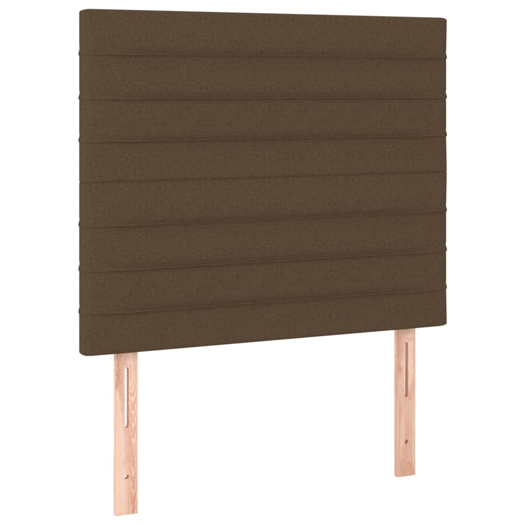 Kopfteil Dunkelbraun 100 x 5 x 118/128 cm Stoff