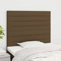Kopfteil Dunkelbraun 100 x 5 x 118/128 cm Stoff