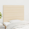 Kopfteil Creme 100x5x118/128 cm Stoff