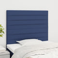 Kopfteil Blau 100 x 5 x 118/128 cm Stoff