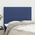Kopfteil Blau 144x5x118/128 cm Stoff
