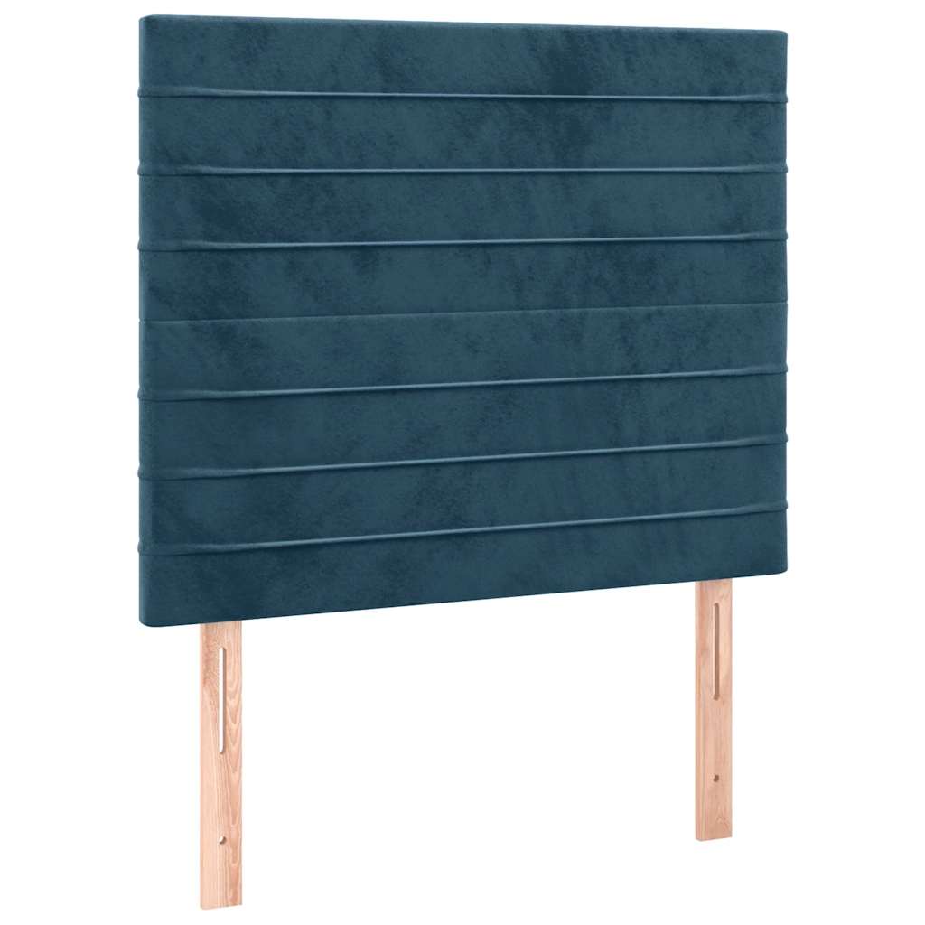 Kopfteil Dunkelblau 80x5x118/128 cm Samt