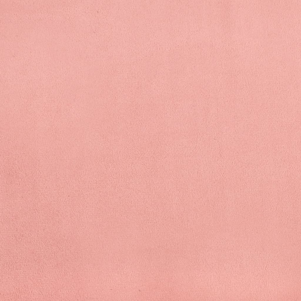 Kopfteil Rosa 160 x 5 x 118/128 cm Samt