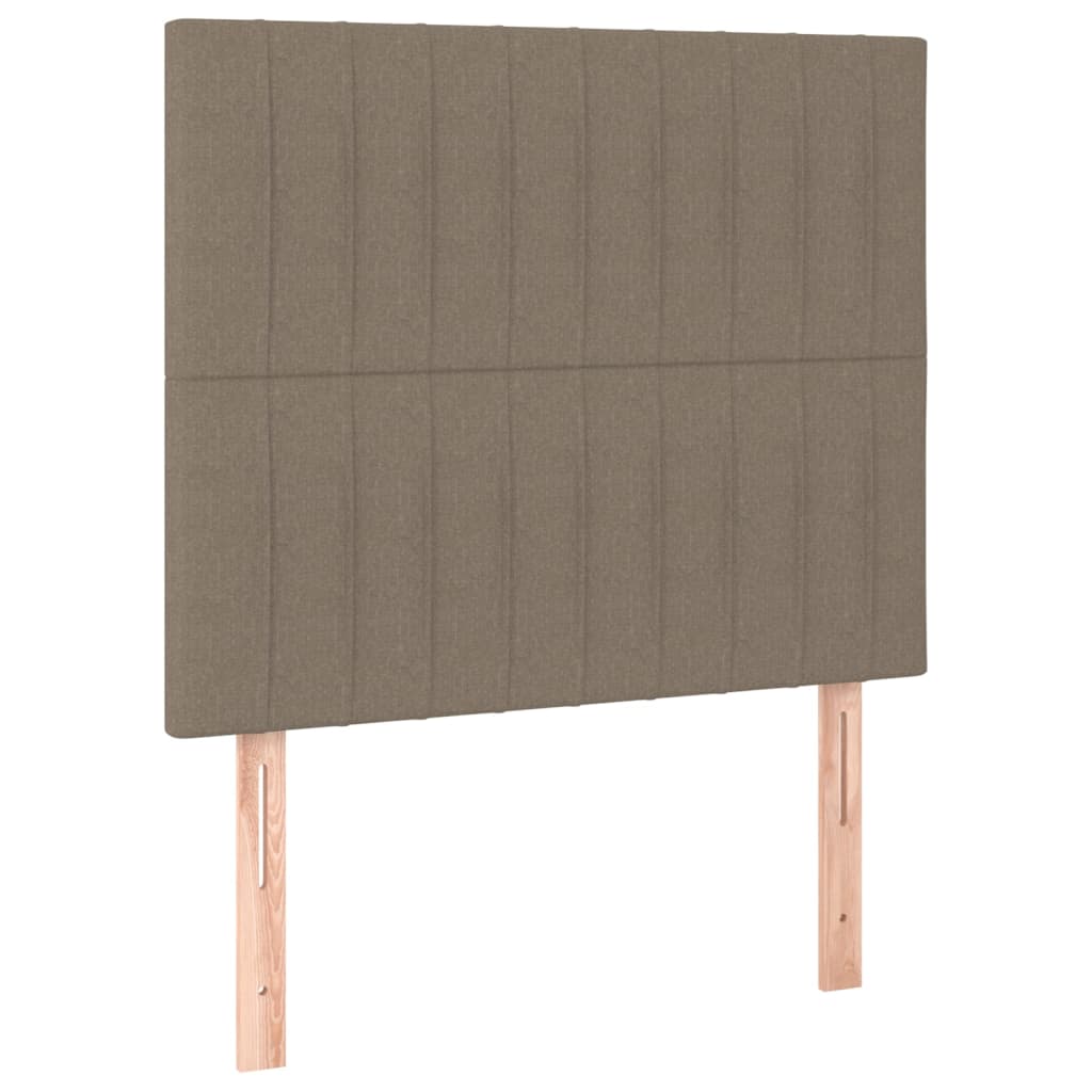 Kopfteil Taupe 80x5x118/128 cm Stoff