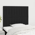 Kopfteil Schwarz 90x5x118/128 cm Stoff
