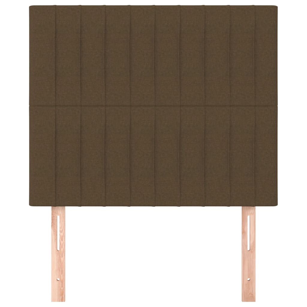 Kopfteil Dunkelbraun 90x5x118/128 cm Stoff