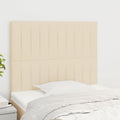 Kopfteil Creme 90x5x118/128 cm Stoff