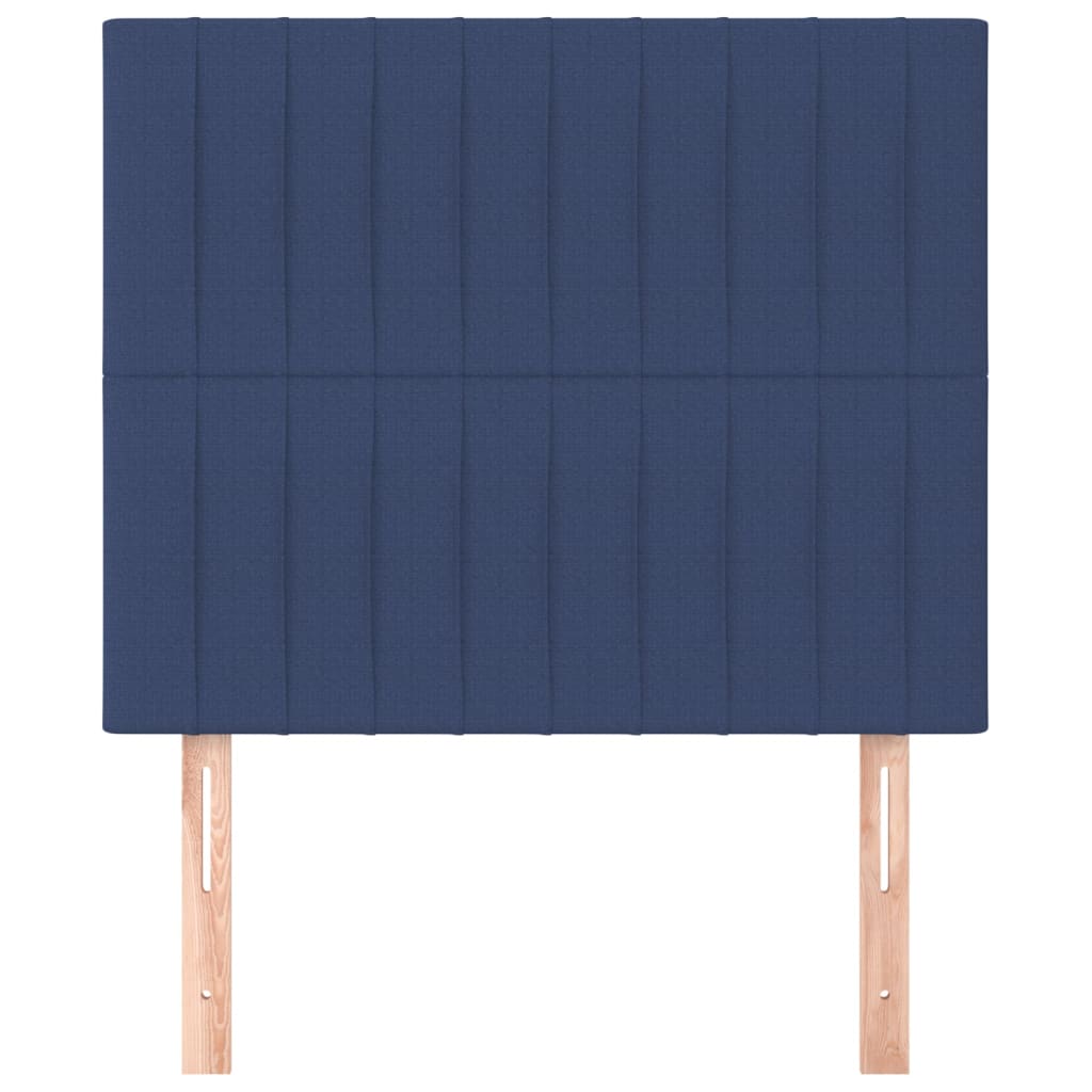 Kopfteil Blau 90x5x118/128 cm Stoff
