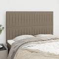 Kopfteil Taupe 144x5x118/128 cm Stoff
