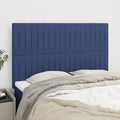 Kopfteil Blau 144x5x118/128 cm Stoff