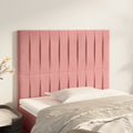Kopfteil Rosa 90x5x118/128 cm Samt
