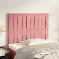 Kopfteil Rosa 100 x 5 x 118/128 cm Samt