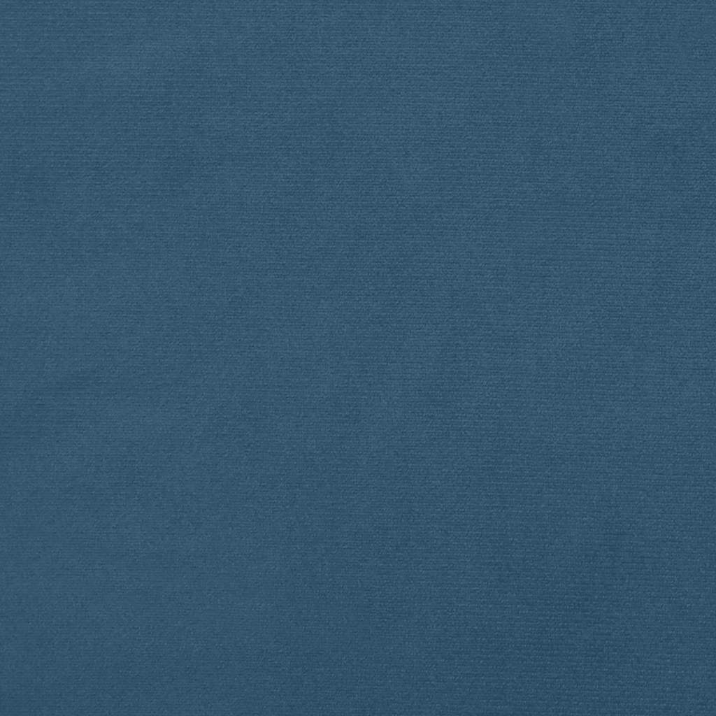 Kopfteil Dunkelblau 144x5x118/128 cm Samt