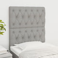 Kopfteil Hellgrau 80x7x118/128 cm Stoff