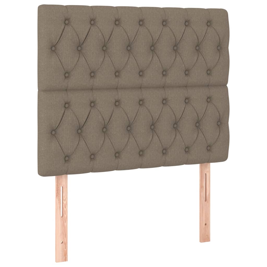 Kopfteil Taupe 90x7x118/128 cm Stoff