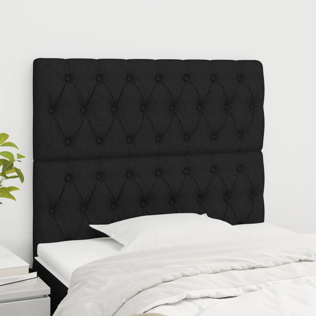 Kopfteil Schwarz 100 x 7 x 118/128 cm Stoff