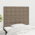 Kopfteil Taupe 80x5x118/128 cm Stoff