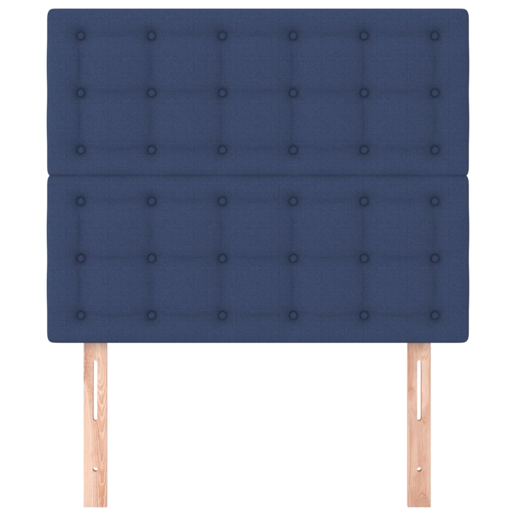Kopfteil Blau 80x5x118/128 cm Stoff