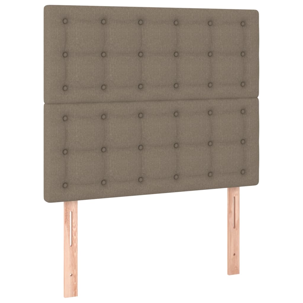 Kopfteil Taupe 90x5x118/128 cm Stoff