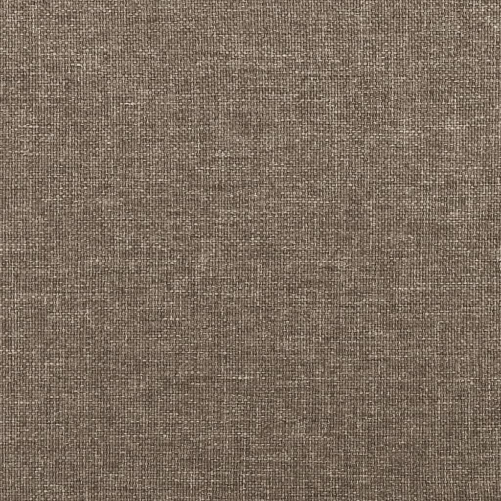 Kopfteil Taupe 90x5x118/128 cm Stoff