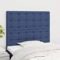 Kopfteil Blau 90x5x118/128 cm Stoff