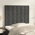 Kopfteil Dunkelgrau 90 x 5 x 118/128 cm Samt