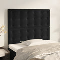 Kopfteil Schwarz 100x5x118/128 cm Samt