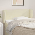 Kopfteil mit Ohren Creme 83x23x78/88 cm Kunstleder
