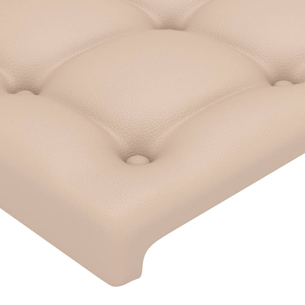 Kopfteil mit Ohren Cappuccino-Braun 163x23x78/88 cm Kunstleder